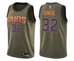 Phoenix Suns #32 Shaquille O'Neal Swingman Green Salute to Service NBA Jersey