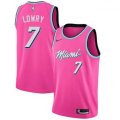 Nike Miami Heat #7 Kyle Lowry Pink NBA Swingman Earned Edition Jersey