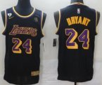 Los Angeles Lakers #24 Kobe Bryant Swingman Black NBA Jersey