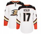 Anaheim Ducks #17 Ryan Kesler Authentic White Away Hockey Jersey