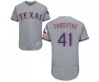 Texas Rangers #41 Logan Forsythe Grey Road Flex Base Authentic Collection Baseball Jersey