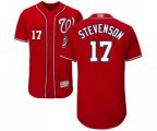 Washington Nationals #17 Andrew Stevenson Red Alternate Flex Base Authentic Collection Baseball Jersey