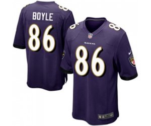 Baltimore Ravens #86 Nick Boyle Game Purple Team Color Football Jersey