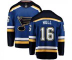 St. Louis Blues #16 Brett Hull Fanatics Branded Royal Blue Home Breakaway NHL Jersey