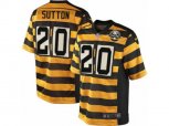 Pittsburgh Steelers #20 Cameron Sutton Limited Yellow Black Alternate 80TH Anniversary Throwback NFL Jersey