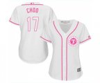 Women's Texas Rangers #17 Shin-Soo Choo Replica White Fashion Cool Base Baseball Jersey