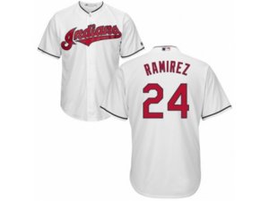 Cleveland Indians #24 Manny Ramirez Replica White Home Cool Base MLB Jersey
