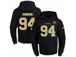 New Orleans Saints #94 Cameron Jordan Black Name & Number Pullover NFL Hoodie