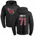 Arizona Cardinals #71 Andre Smith Black Name & Number Logo Pullover Hoodie