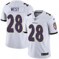 Baltimore Ravens #28 Terrance West White Vapor Untouchable Limited Player NFL Jersey