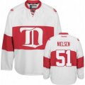 Detroit Red Wings #51 Frans Nielsen Premier White Third NHL Jersey