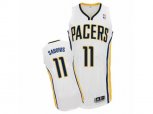 Indiana Pacers #11 Domantas Sabonis Authentic White Home NBA Jersey