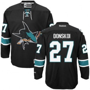 San Jose Sharks #27 Joonas Donskoi Premier Black Third NHL Jersey