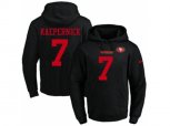 San Francisco 49ers #7 Colin Kaepernick Black Name & Number Pullover NFL Hoodie