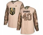 Vegas Golden Knights #40 Garret Sparks Authentic Camo Veterans Day Practice Hockey Jersey