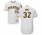 Pittsburgh Pirates Elias Diaz White Home Flex Base Authentic Collection Baseball Player Jersey