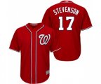 Washington Nationals #17 Andrew Stevenson Replica Red Alternate 1 Cool Base Baseball Jersey