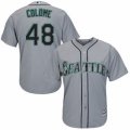 Seattle Mariners #48 Alex Colome Replica Grey Road Cool Base MLB Jersey