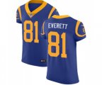 Los Angeles Rams #81 Gerald Everett Royal Blue Alternate Vapor Untouchable Elite Player Football Jersey