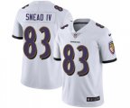 Baltimore Ravens #83 Willie Snead IV White Vapor Untouchable Limited Player Football Jersey