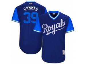 Kansas City Royals #39 Jason Hammel Hammer Authentic Navy Blue 2017 Players Weekend MLB Jersey