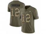 Philadelphia Eagles #12 Randall Cunningham Limited Olive Camo 2017 Salute to Service NFL Jersey