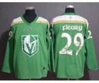 Vegas Golden Knights #29 Marc-Andre Fleury Green 2019 St. Patrick's Day Stitched Hockey Jersey