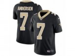 New Orleans Saints #7 Morten Andersen Vapor Untouchable Limited Black Team Color NFL Jersey