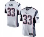 New England Patriots #33 Jeremy Hill Game White Football Jersey