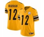 Pittsburgh Steelers #12 Terry Bradshaw Limited Gold Inverted Legend Football Jersey
