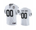 Oakland Raiders Customized White 60th Anniversary Vapor Untouchable Limited Player Football Jersey