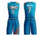 Oklahoma City Thunder #7 Darius Bazley Swingman Turquoise Basketball Suit Jersey - City Edition