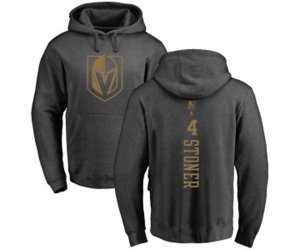 Vegas Golden Knights #4 Clayton Stoner Charcoal One Color Backer Pullover Hoodie
