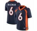 Denver Broncos #6 Colby Wadman Navy Blue Alternate Vapor Untouchable Limited Player Football Jersey