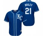 Kansas City Royals #21 Homer Bailey Replica Blue Alternate 2 Cool Base Baseball Jersey
