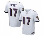 Baltimore Ravens #17 Jordan Lasley Elite White Football Jersey