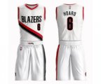 Portland Trail Blazers #6 Jaylen Hoard Swingman White Basketball Suit Jersey - Association Edition