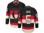 Ottawa Senators #5 Cody Ceci Authentic Black New Third NHL Jersey