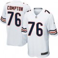 Chicago Bears #76 Tom Compton Game White NFL Jersey