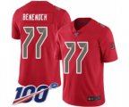 Tampa Bay Buccaneers #77 Caleb Benenoch Limited Red Rush Vapor Untouchable 100th Season Football Jersey