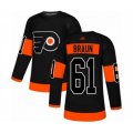 Philadelphia Flyers #61 Justin Braun Authentic Black Alternate Hockey Jersey
