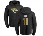 Jacksonville Jaguars #11 Marqise Lee Black Name & Number Logo Pullover Hoodie