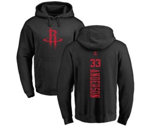 Houston Rockets #33 Ryan Anderson Black One Color Backer Pullover Hoodie