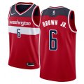 Washington Wizards #6 Troy Brown Jr. Swingman Red NBA Jersey - Icon Edition