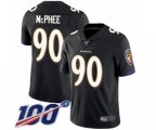 Baltimore Ravens #90 Pernell McPhee Black Alternate Vapor Untouchable Limited Player 100th Season Football Jersey