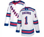 Reebok New York Rangers #1 Eddie Giacomin Authentic White Away NHL Jersey
