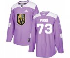 Vegas Golden Knights #73 Brandon Pirri Authentic Purple Fights Cancer Practice NHL Jersey