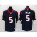 Houston Texans #5 Tyrod Taylor Nike Navy Limited Jersey