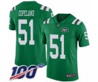 New York Jets #51 Brandon Copeland Limited Green Rush Vapor Untouchable 100th Season Football Jersey