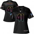 Women New England Patriots #41 Cyrus Jones Game Black Fashion NFL Jersey